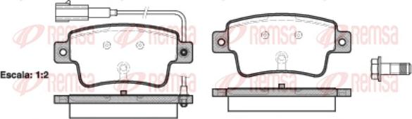 Remsa 1198.02 - Brake Pad Set, disc brake www.autospares.lv