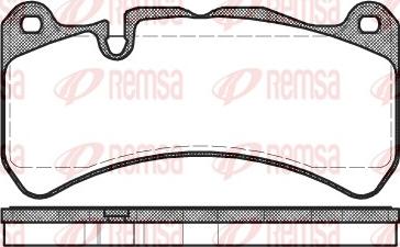 Remsa 1192.00 - Bremžu uzliku kompl., Disku bremzes www.autospares.lv