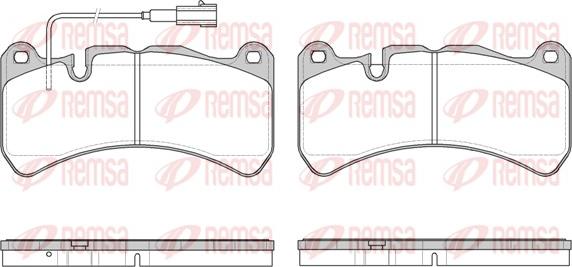 Remsa 1192.11 - Bremžu uzliku kompl., Disku bremzes www.autospares.lv