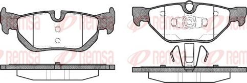 Remsa 1145.00 - Brake Pad Set, disc brake www.autospares.lv