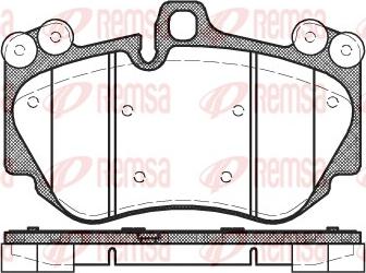 Remsa 1140.00 - Bremžu uzliku kompl., Disku bremzes www.autospares.lv