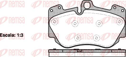 Remsa 1140.10 - Bremžu uzliku kompl., Disku bremzes www.autospares.lv