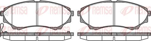 Remsa 1151.00 - Brake Pad Set, disc brake www.autospares.lv