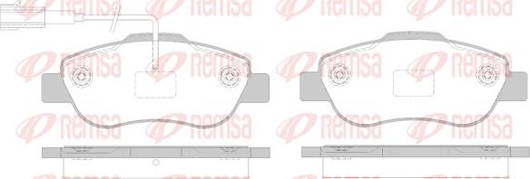 Remsa 1100.02 - Brake Pad Set, disc brake www.autospares.lv