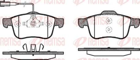 Remsa 1183.02 - Brake Pad Set, disc brake www.autospares.lv