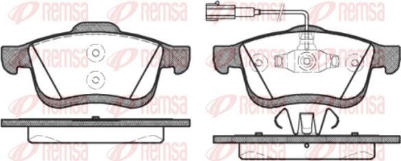 Remsa 1183.22 - Bremžu uzliku kompl., Disku bremzes www.autospares.lv