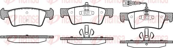 Remsa 1187.01 - Brake Pad Set, disc brake www.autospares.lv