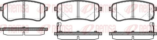 Remsa 1135.02 - Brake Pad Set, disc brake www.autospares.lv