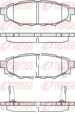 Remsa 1136.12 - Brake Pad Set, disc brake www.autospares.lv