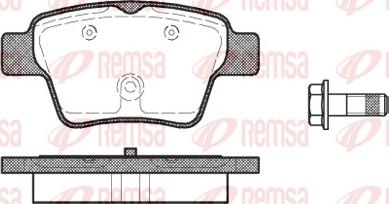 Remsa 1138.00 - Тормозные колодки, дисковые, комплект www.autospares.lv