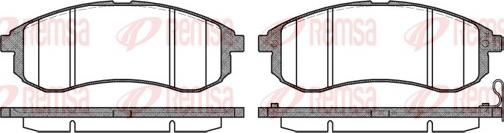 Remsa 1129.01 - Brake Pad Set, disc brake www.autospares.lv