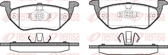 Remsa 1125.00 - Bremžu uzliku kompl., Disku bremzes www.autospares.lv