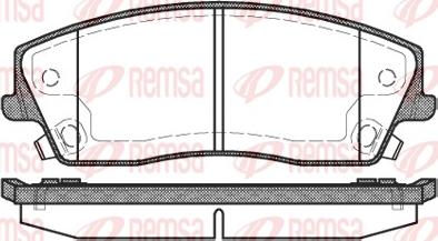 Remsa 1126.08 - Bremžu uzliku kompl., Disku bremzes www.autospares.lv