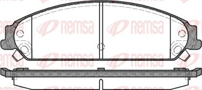 Remsa 1128.08 - Bremžu uzliku kompl., Disku bremzes www.autospares.lv