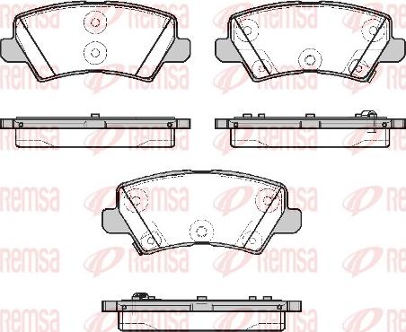 Remsa 1804.02 - Bremžu uzliku kompl., Disku bremzes autospares.lv