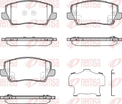 Remsa 1803.02 - Bremžu uzliku kompl., Disku bremzes autospares.lv