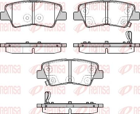 Remsa 1807.02 - Bremžu uzliku kompl., Disku bremzes autospares.lv