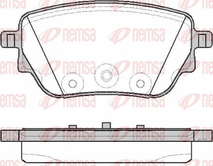 Remsa 1838.00 - Bremžu uzliku kompl., Disku bremzes www.autospares.lv