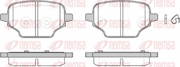 Remsa 1837.00 - Bremžu uzliku kompl., Disku bremzes www.autospares.lv