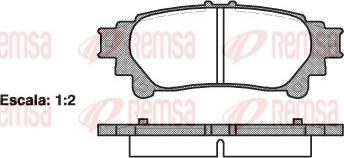 Remsa 1395.00 - Bremžu uzliku kompl., Disku bremzes autospares.lv