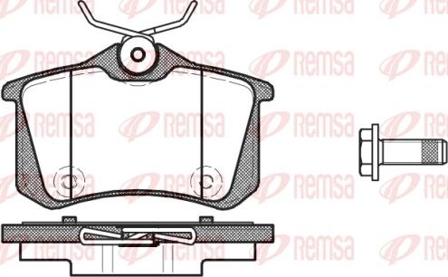 Remsa 1391.10 - Bremžu uzliku kompl., Disku bremzes www.autospares.lv