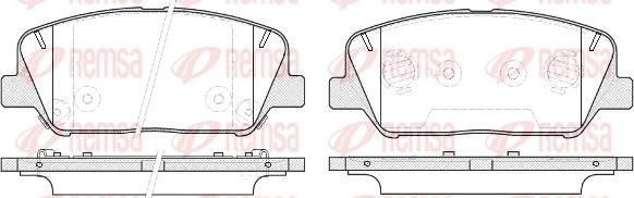 Remsa 1398.12 - Bremžu uzliku kompl., Disku bremzes autospares.lv