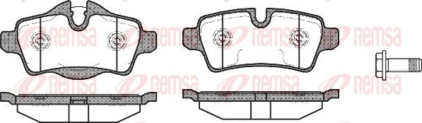 Remsa 1344.00 - Bremžu uzliku kompl., Disku bremzes www.autospares.lv