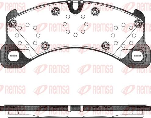 Remsa 1345.50 - Bremžu uzliku kompl., Disku bremzes www.autospares.lv