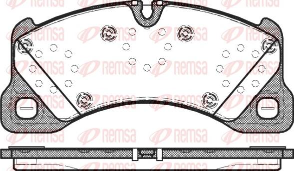 Remsa 1345.00 - Brake Pad Set, disc brake www.autospares.lv