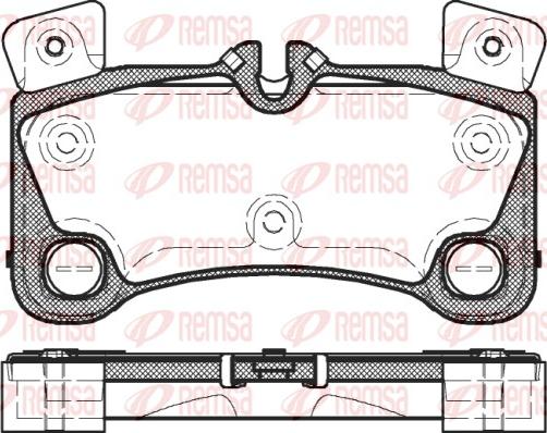 Remsa 1346.00 - Bremžu uzliku kompl., Disku bremzes autospares.lv