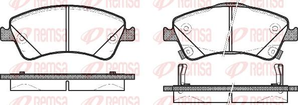 Remsa 1341.02 - Bremžu uzliku kompl., Disku bremzes www.autospares.lv