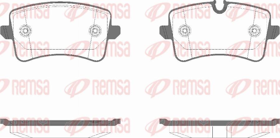 Remsa 1343.14 - Bremžu uzliku kompl., Disku bremzes www.autospares.lv