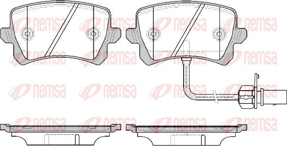 Remsa 1342.01 - Bremžu uzliku kompl., Disku bremzes autospares.lv