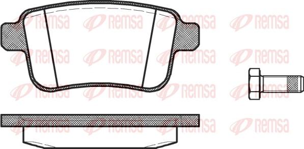 Remsa 1352.00 - Brake Pad Set, disc brake www.autospares.lv