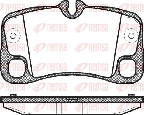 Remsa 1369.00 - Bremžu uzliku kompl., Disku bremzes www.autospares.lv