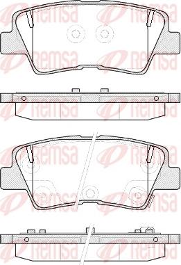 Remsa 1362.52 - Bremžu uzliku kompl., Disku bremzes autospares.lv