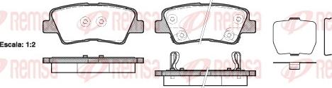 Remsa 1362.02 - Brake Pad Set, disc brake www.autospares.lv