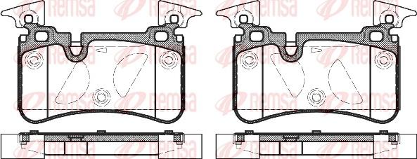 Remsa 1367.00 - Bremžu uzliku kompl., Disku bremzes www.autospares.lv