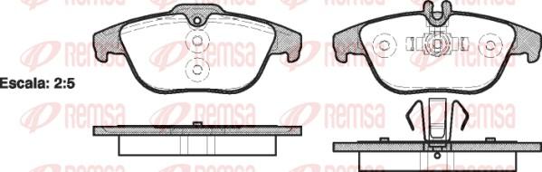 Remsa 1305.00 - Bremžu uzliku kompl., Disku bremzes www.autospares.lv