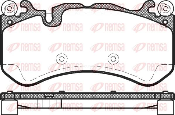 Remsa 1300.00 - Bremžu uzliku kompl., Disku bremzes www.autospares.lv