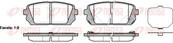 Remsa 1303.02 - Bremžu uzliku kompl., Disku bremzes autospares.lv