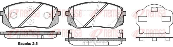 Remsa 1302.02 - Bremžu uzliku kompl., Disku bremzes autospares.lv