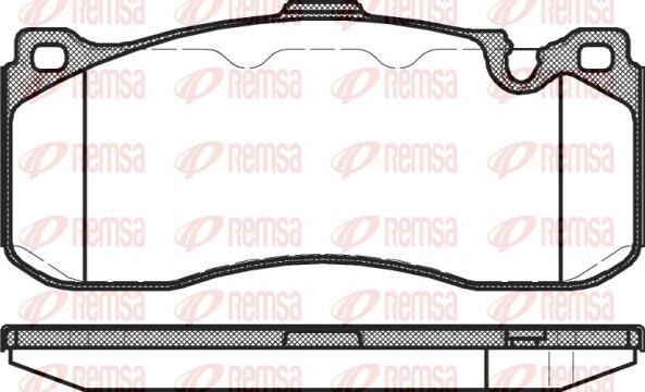 Remsa 1380.00 - Bremžu uzliku kompl., Disku bremzes www.autospares.lv