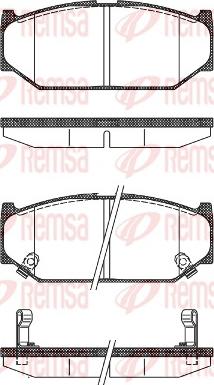 Remsa 1381.12 - Bremžu uzliku kompl., Disku bremzes autospares.lv