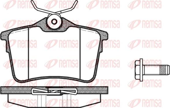 Remsa 1382.00 - Bremžu uzliku kompl., Disku bremzes www.autospares.lv