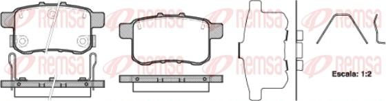 Remsa 1332.12 - Bremžu uzliku kompl., Disku bremzes www.autospares.lv