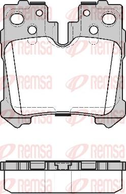 Remsa 1321.20 - Bremžu uzliku kompl., Disku bremzes www.autospares.lv