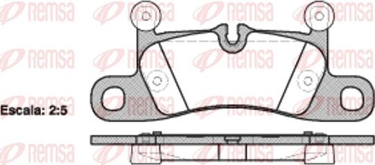 Remsa 1379.10 - Bremžu uzliku kompl., Disku bremzes www.autospares.lv