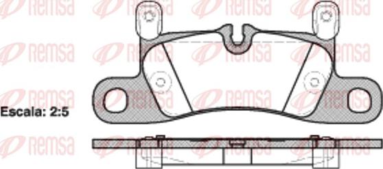 Remsa 1379.20 - Bremžu uzliku kompl., Disku bremzes www.autospares.lv