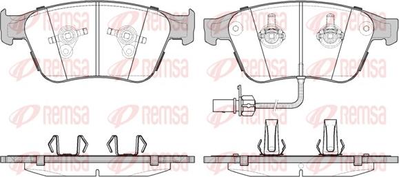 Remsa 1371.12 - Bremžu uzliku kompl., Disku bremzes www.autospares.lv